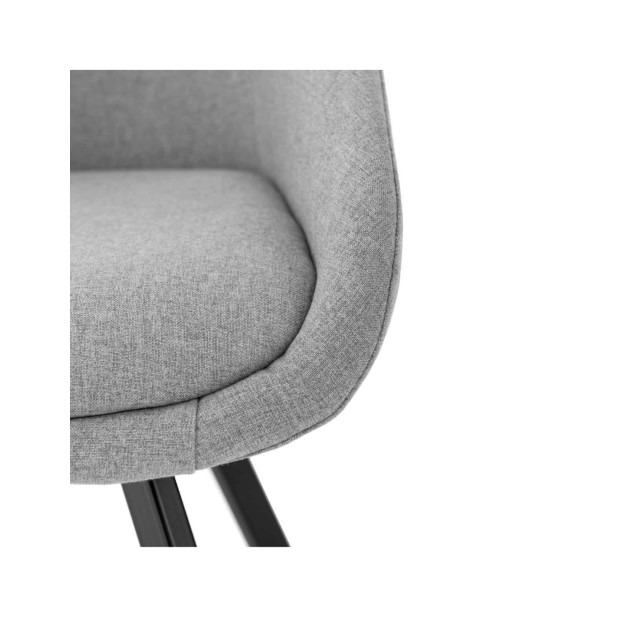 Silla COLIN, Textil Gris Claro