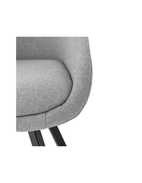 Silla COLIN, Textil Gris Claro