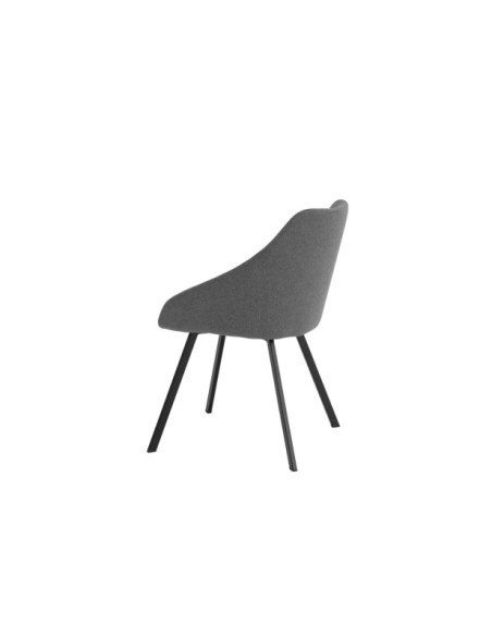 Silla COLIN, Textil Gris Oscuro