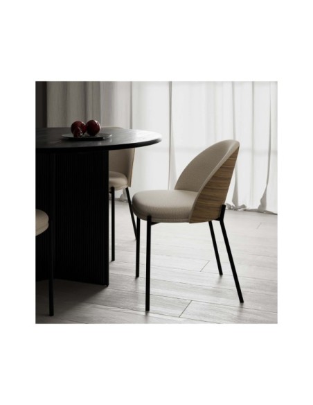 Silla LEIF, Textil Beige