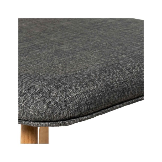 Silla HANSEL, Roble / Textil Gris Oscuro