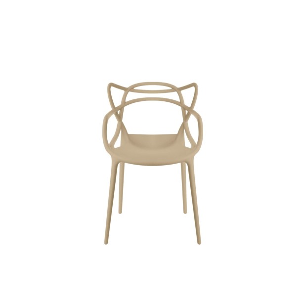 Silla con Brazos SUSANNE, Plástico Beige
