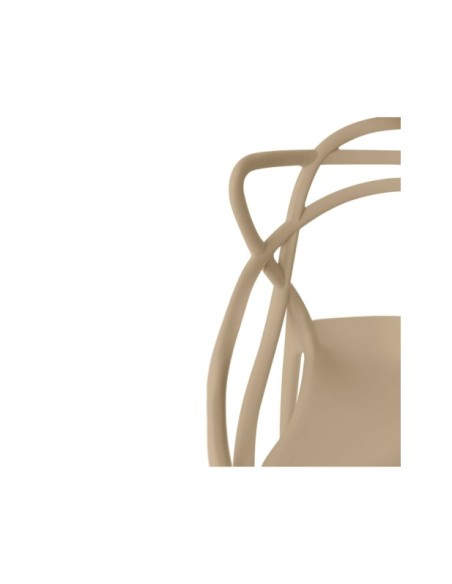 Silla con Brazos SUSANNE, Plástico Beige