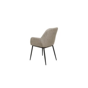 Silla con Brazos LINUS, Textil Taupe 2