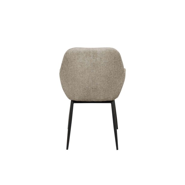 Silla con Brazos LINUS, Textil Taupe