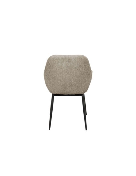 Silla con Brazos LINUS, Textil Taupe