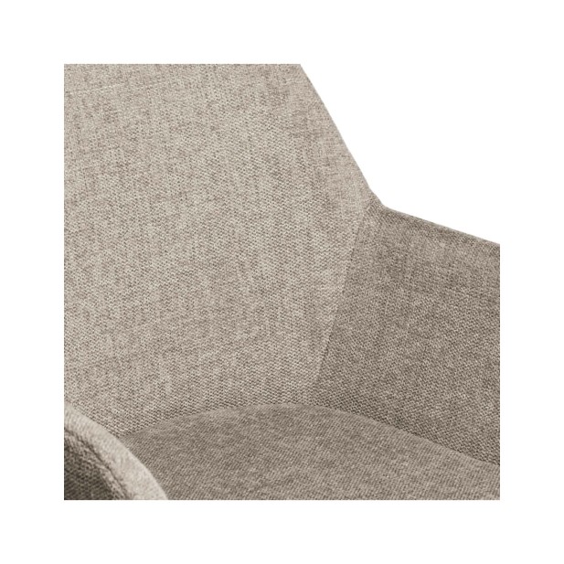 Silla con Brazos LINUS, Textil Taupe