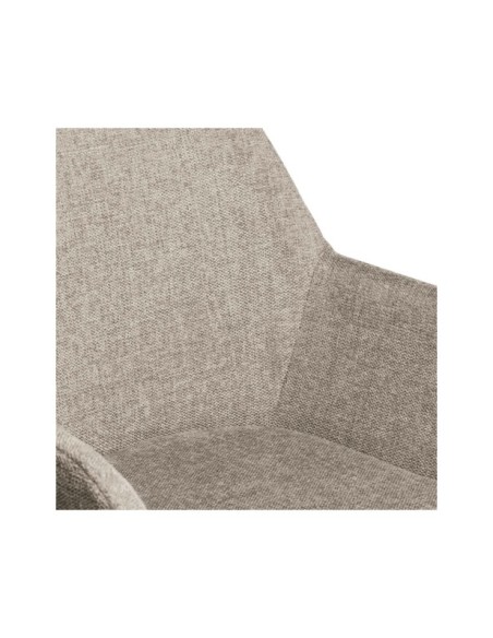 Silla con Brazos LINUS, Textil Taupe