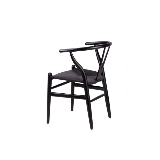 Silla con Brazos RIBE, Negro / Negro