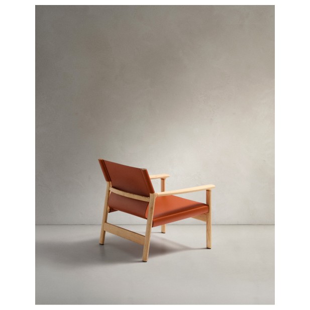 Butaca Jan de fibras de cuero...