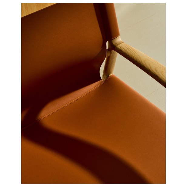 Butaca Jan de fibras de cuero...