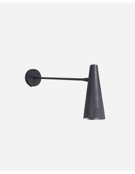 Aplique PRECISE 47 cm Largo, Negro Mate - House Doctor