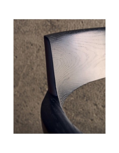 Silla desenfundable Alocs de madera maciza de roble con acabado negro FSC Mix Credit - Kave Home