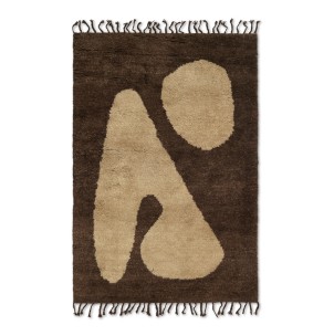 Alfombra ABSTRACT - Grande - Marrón / Blanco Roto - Ferm...