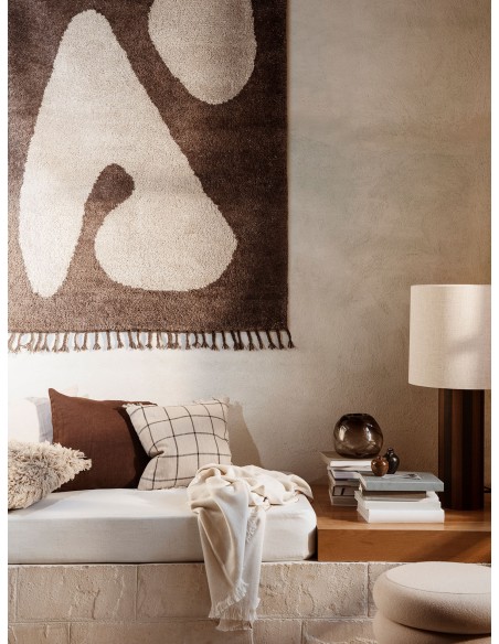 Alfombra ABSTRACT - Grande - Marrón / Blanco Roto - Ferm Living