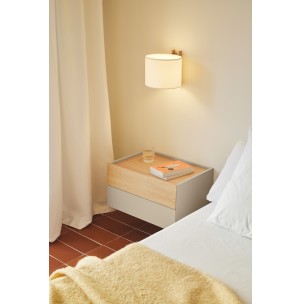 Mesita de Pared OTTO, Arena / Roble - Teulat 2