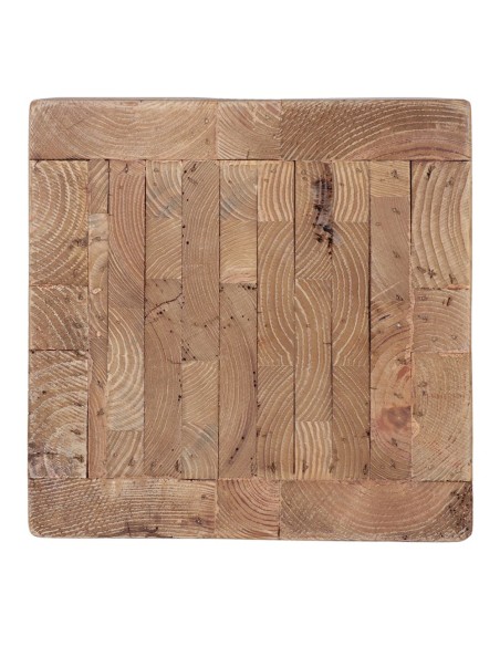 Taburete Bajo SURAT, Madera Reciclada Natural