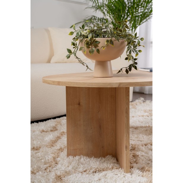 Mesa de Centro Ovalada SILKE, MDF...