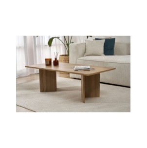 Mesa de Centro Rectangular SILKE, MDF Acabado Roble VNT