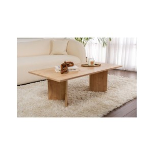 Mesa de Centro Rectangular SILKE, MDF Acabado Roble Zafiro