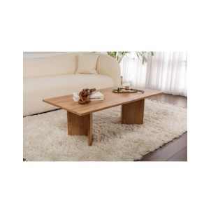 Mesa de Centro Rectangular SILKE, MDF Acabado Pino Atlántico