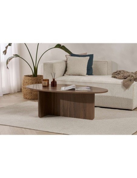 Mesa de Centro VESTA, MDF Acabado Nogal