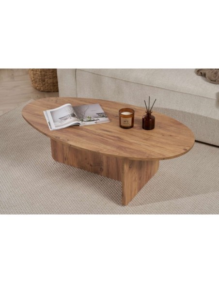 Mesa de Centro VESTA, MDF Acabado Pino Atlántico