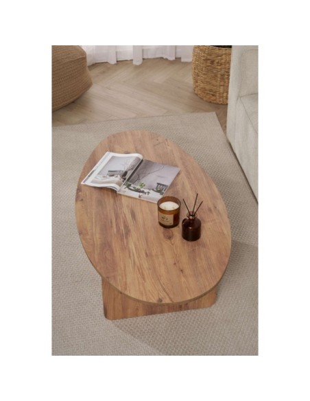 Mesa de Centro VESTA, MDF Acabado Pino Atlántico