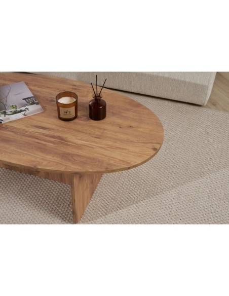 Mesa de Centro VESTA, MDF Acabado Pino Atlántico