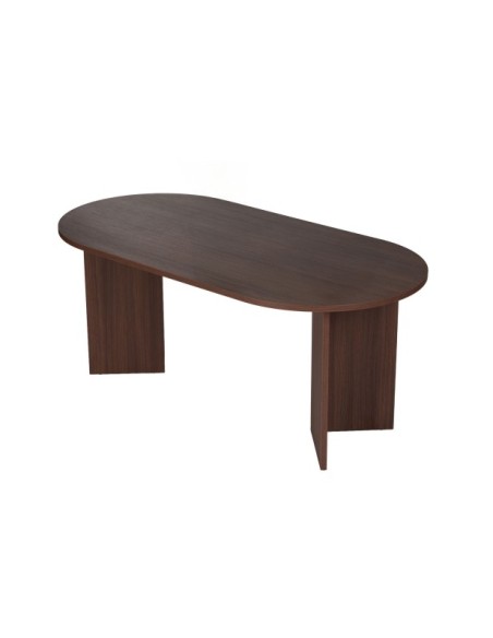 Mesa SILKE 180x89 cm de Comedor, MDF Acabado Nogal