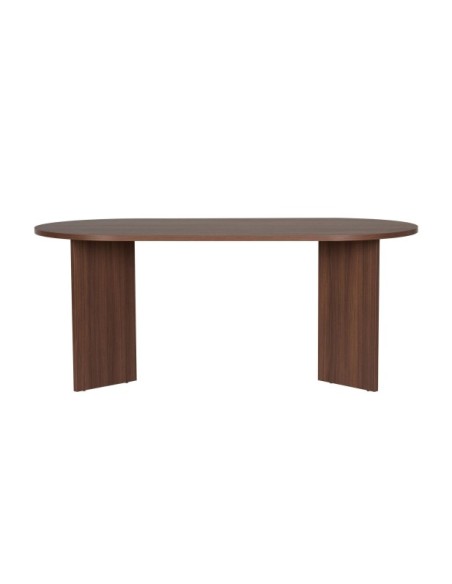 Mesa SILKE 180x89 cm de Comedor, MDF Acabado Nogal