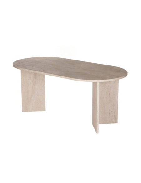Mesa SILKE 180x89 cm de Comedor, MDF Acabado Mármol