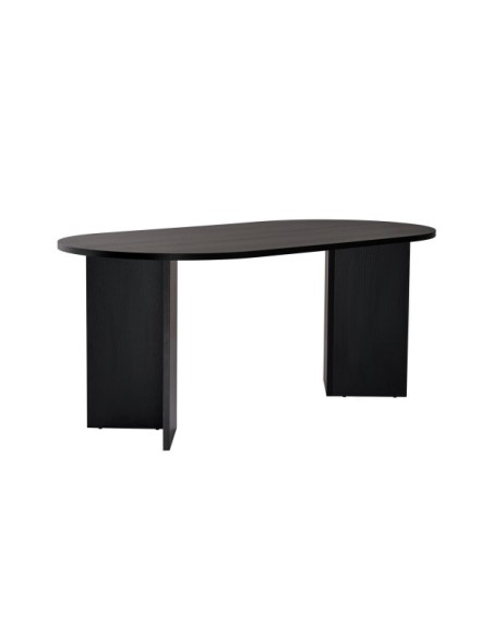 Mesa SILKE 180x89 cm de Comedor, MDF Acabado Madera Negra