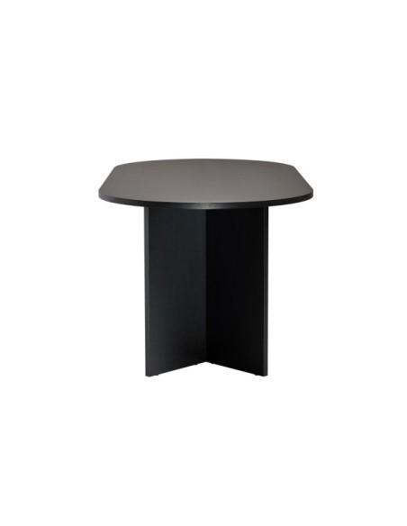 Mesa SILKE 180x89 cm de Comedor, MDF Acabado Madera Negra