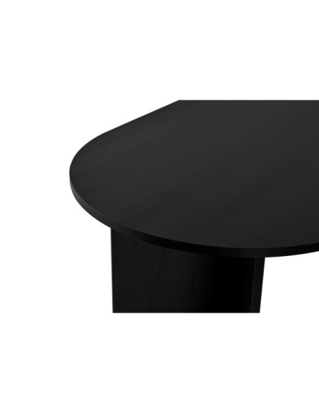 Mesa SILKE 180x89 cm de Comedor, MDF Acabado Madera Negra