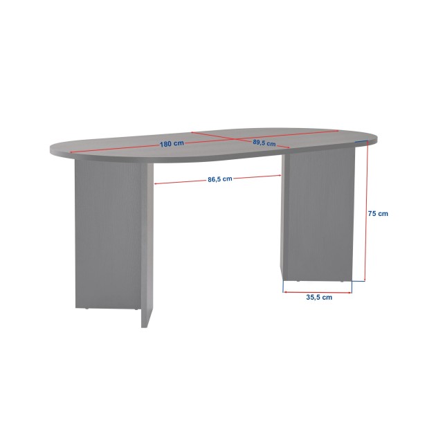 Mesa SILKE 180x89 cm de Comedor, MDF...