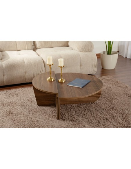 Mesa de Centro ORFEO, MDF Acabado Nogal