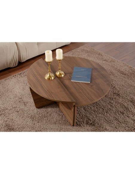 Mesa de Centro ORFEO, MDF Acabado Nogal