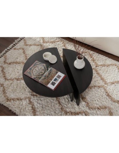 Mesa de Centro ORFEO, MDF Acabado Madera Negra