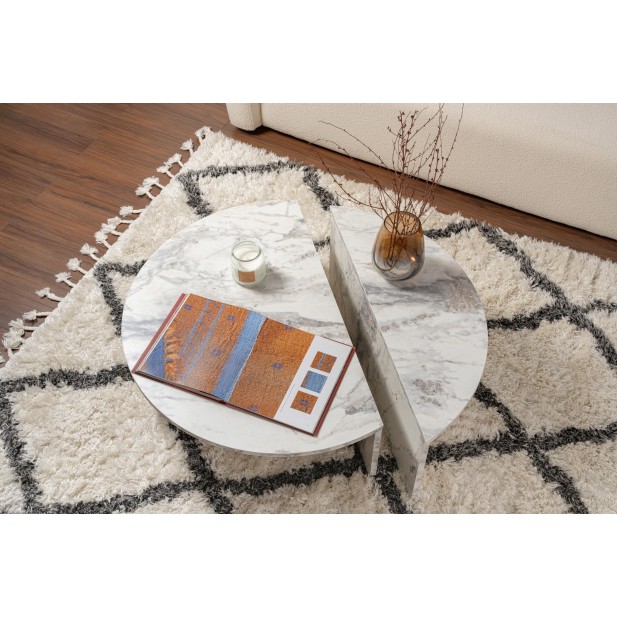 Mesa de Centro ORFEO, MDF Acabado Mármol