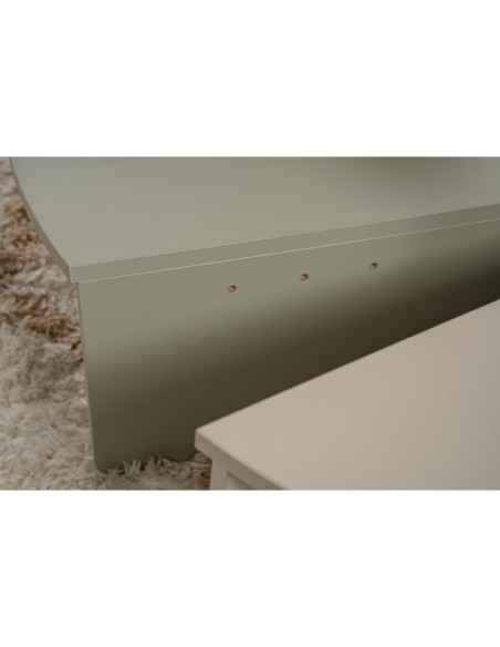 Mesa de Centro ORFEO, MDF Acabado Verde / Arena