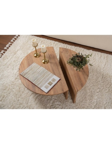 Mesa de Centro ORFEO, MDF Acabado Pino Atlántico