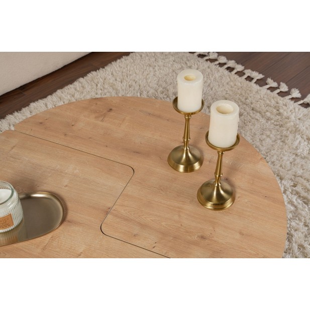 Mesa de Centro GÅDE Ø91 cm, MDF...