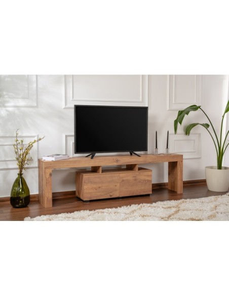 Mueble TV AURORA, MDF Acabado Pino Atlántico