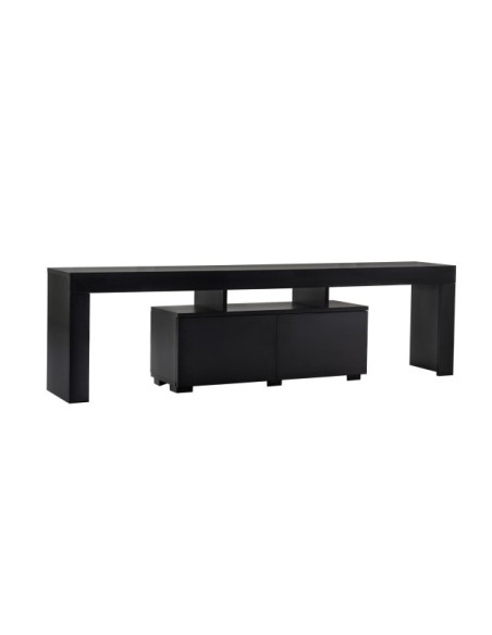 Mueble TV AURORA, MDF Acabado Madera Negra