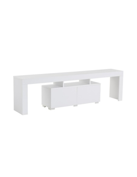 Mueble TV AURORA, MDF Acabado Blanco Natural