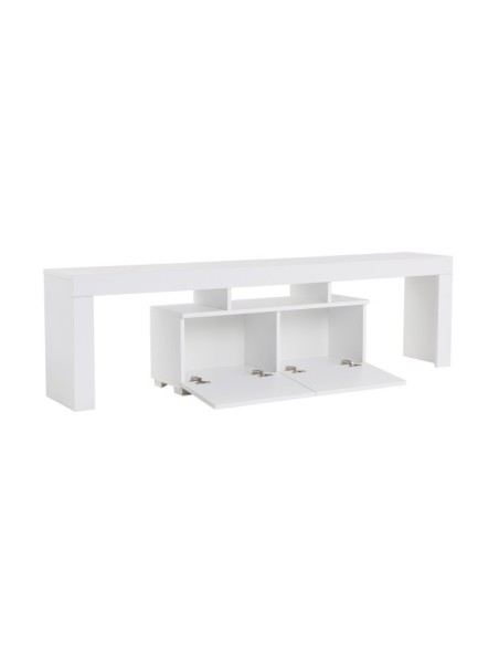 Mueble TV AURORA, MDF Acabado Blanco Natural