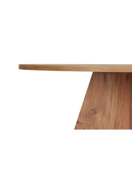 Mesa KALI Ø120 cm de Comedor, MDF Acabado Pino Atlántico