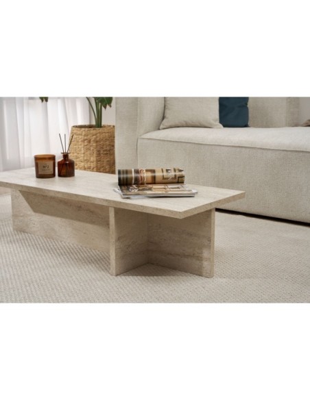 Mesa de Centro GLAZE, MDF Acabado Mármol