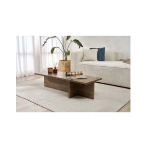 Mesa de Centro GLAZE, MDF Acabado Nogal 2